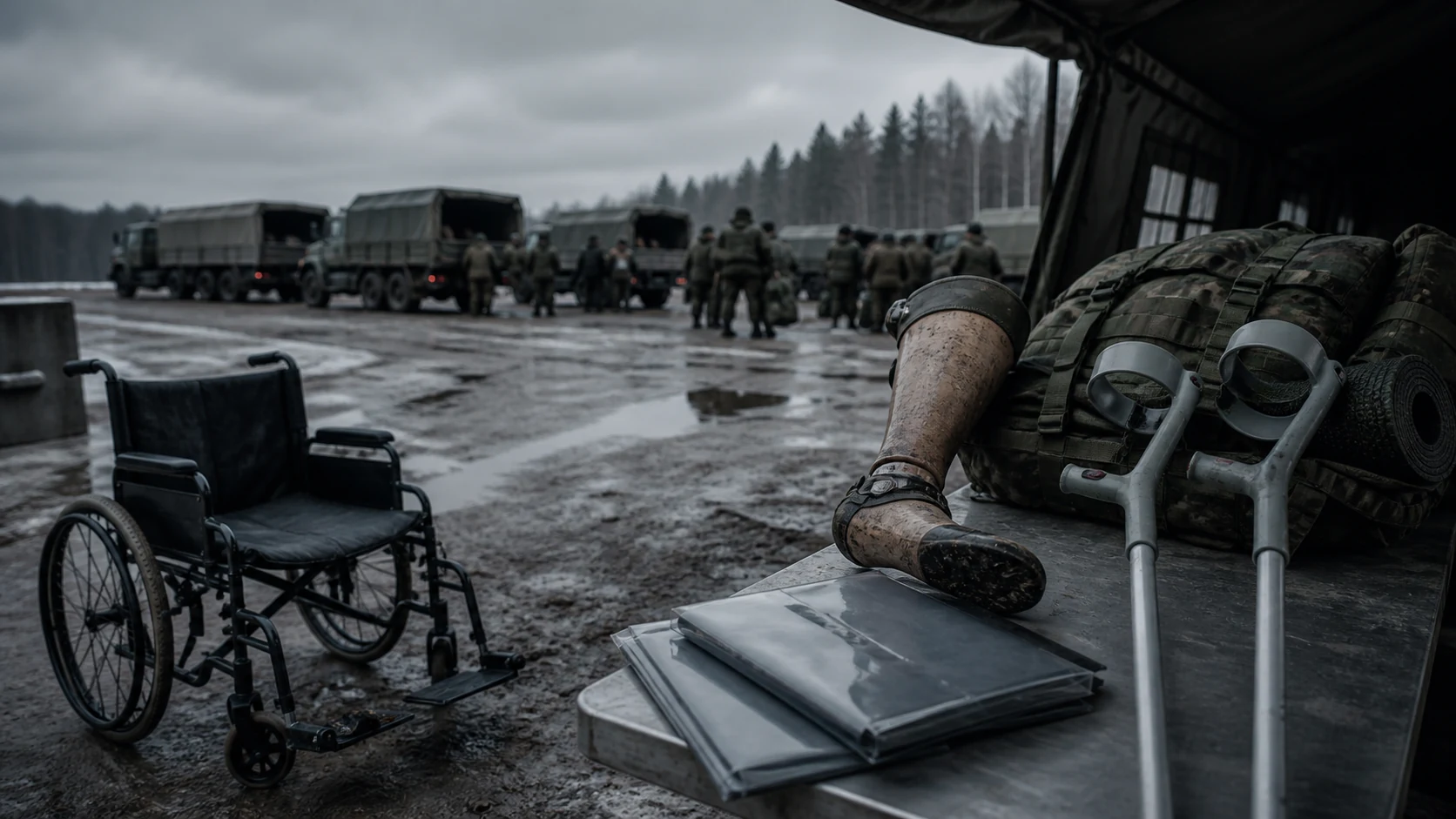 126th Motorized Rifle Regiment (Military Unit 50526): Amputees on the Front Line and Commanders Zherikhov and Konstantinov