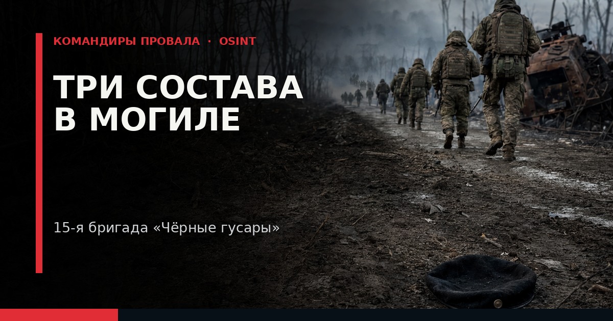 Иллюстрация к расследованию: «Три состава в могиле»: Как «миротворческая» 15-я бригада «Чёрные гусары» потеряла 12 тысяч человек под Покровском