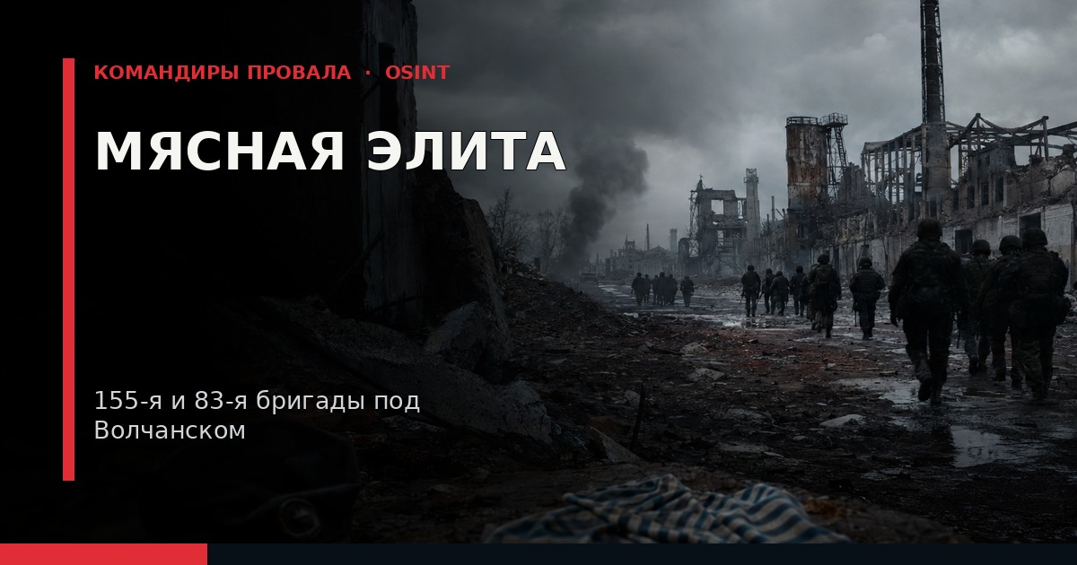 Иллюстрация к расследованию: «Мясная элита»: Деградация 155-й бригады морской пехоты и 83-й бригады ВДВ под Волчанском