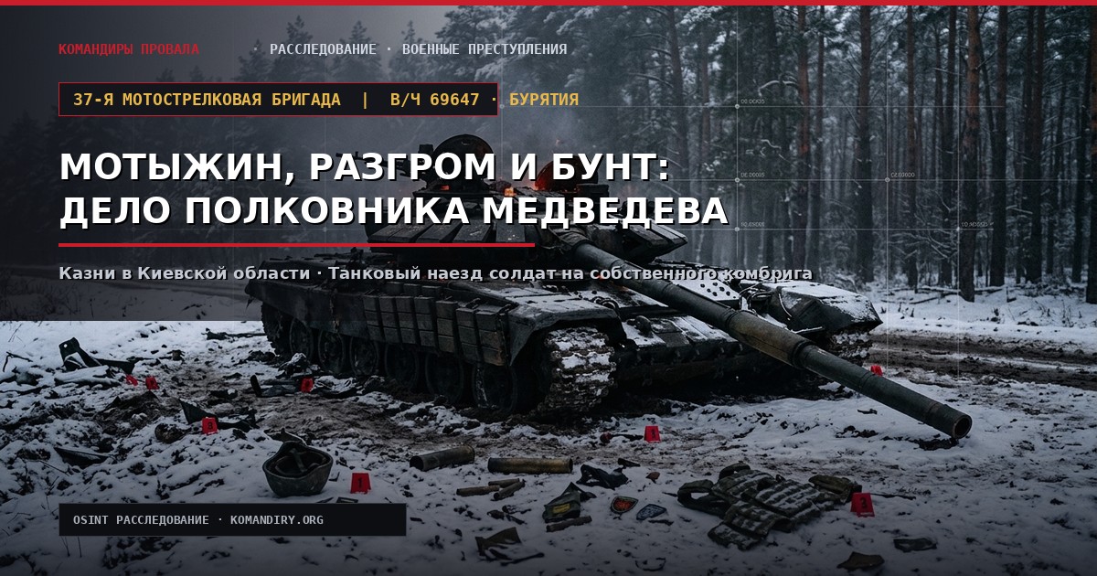 Military Unit 69647: The Commander Was Run Over by His Own Tank Crew — And an Officer Accused of Torturing Civilians Took Command of the Brigade