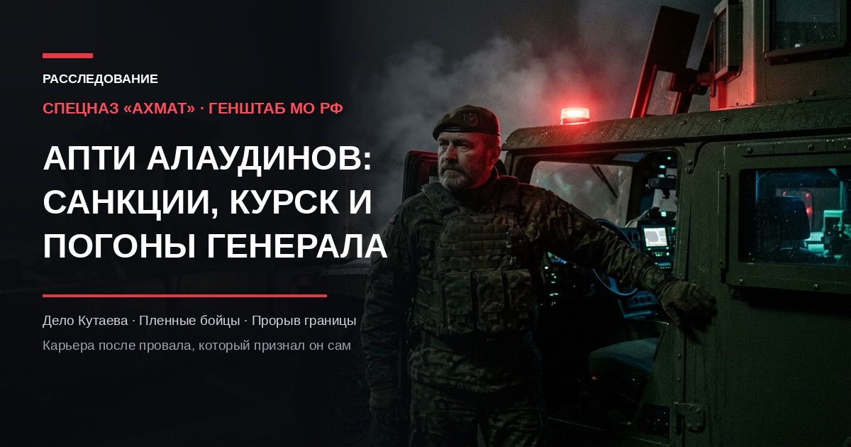 Апти Алаудинов: санкции, критика за Курск и погоны генерал-лейтенанта