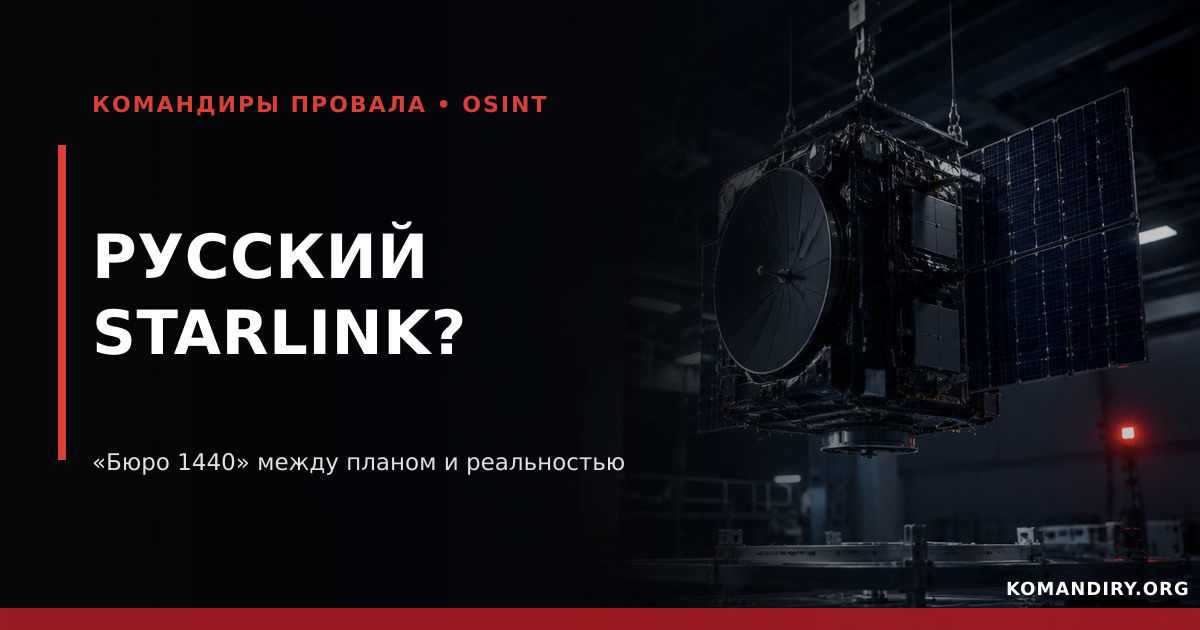 State Startup in Orbit: How 'Buro 1440' is Building Russia's Starlink — And Why the Schedule is Now More Important Than Demonstrations