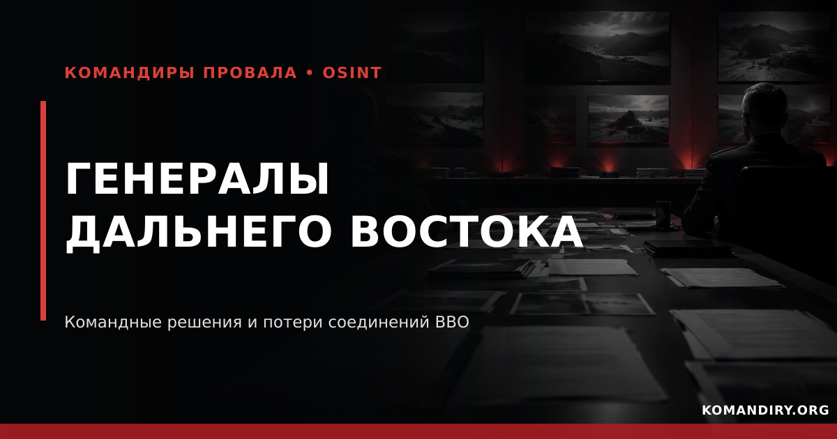 Alexander Chaiko and the Eastern Military District Troops: What Can and Cannot Be Linked to the General