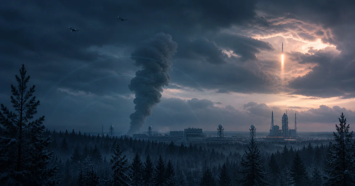 Drones near Plesetsk: Geolocated Smoke, Unproven Damage, and a Military Launch the Next Morning